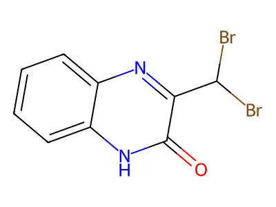 3-(Dibromomethyl)-2(1H)-quinoxalinone structure