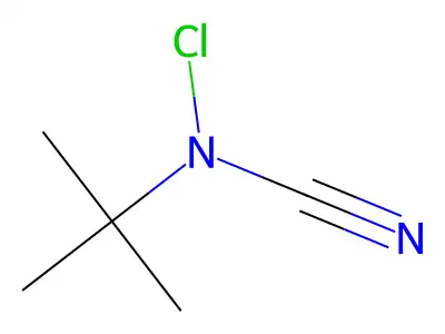 Cyanamide, chloro(1,1-dimethylethyl)- structure