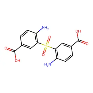 3,3'-磺酰基双(4-氨基苯甲酸) structure