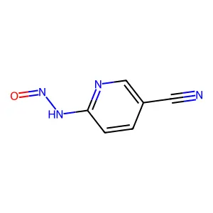 3-Pyridinecarbonitrile, 6-(nitrosoamino)- structure
