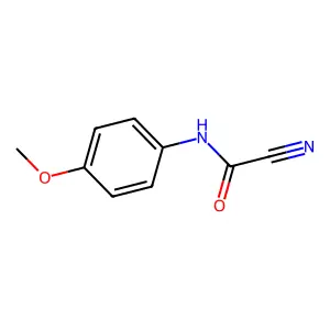 1-[(Cyanocarbonyl)amino]-4-methoxybenzene structure