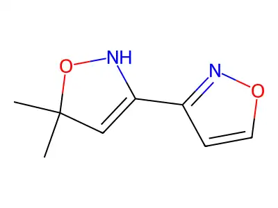 5-Methyl-3-(5-methyl-1,2-oxazol-3-yl)-1,2-oxazole structure