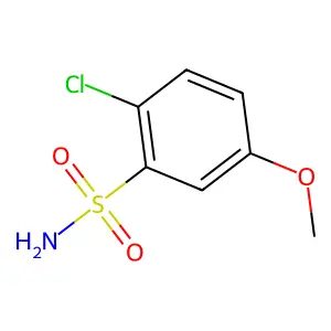 2-氯-5-甲氧基苯-1-磺酰胺 structure