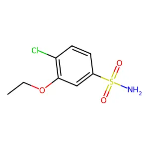 4-氯-3-乙氧基苯磺酰胺 structure