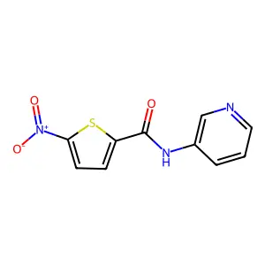 5-硝基-N-(3-吡啶基)噻吩-2-甲酰胺 structure