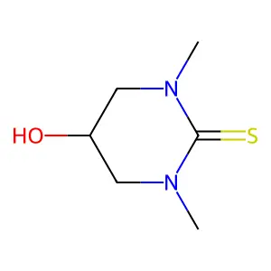 5-Hydroxy-1,3-dimethyltetrahydropyrimidine-2(1H)-thione structure