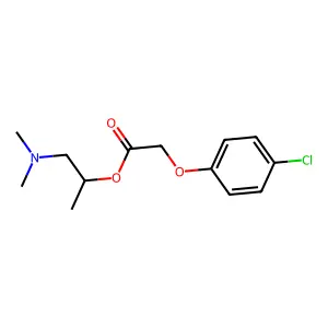 Acetic acid, (4-chlorophenoxy)-, 2-(dimethylamino)-1-methylethyl ester structure