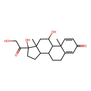 11,17,21-三羟基孕甾-1,4-二烯-3,20-二酮 structure