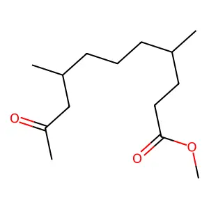 Methyl 4,8-dimethyl-10-oxoundecanoate structure