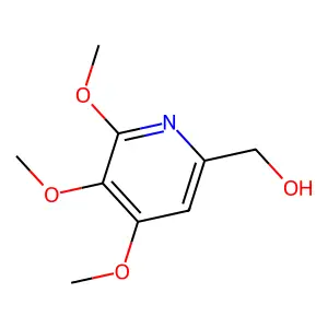 2-Pyridinemethanol, 4,5,6-trimethoxy- structure