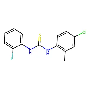 1-(4-Chloro-2-methylphenyl)-3-(2-fluorophenyl)thiourea structure