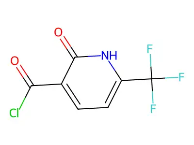 2-Hydroxy-6-(trifluoromethyl)nicotinoyl chloride structure