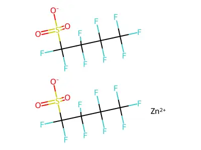 Zinc nonafluorobutanesulphonate structure