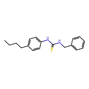 1-Benzyl-3-(4-butylphenyl)thiourea structure