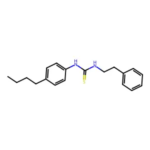 1-(4-Butylphenyl)-3-(2-phenylethyl)thiourea structure