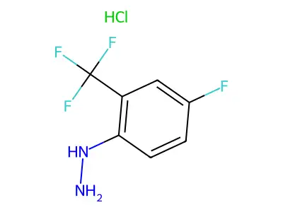 4-Fluoro-2-(trifluoromethyl)phenylhydrazine structure