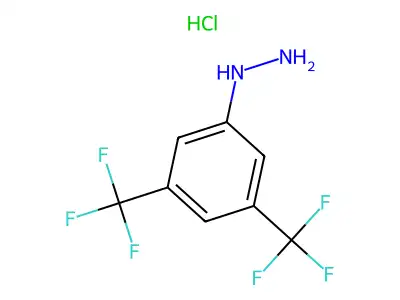 [3,5-Bis(trifluoromethyl)phenyl]hydrazine structure