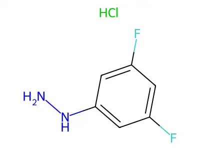 (3,5-Difluoroanilino)azanium;chloride structure