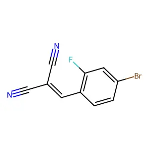 2-[(4-Bromo-2-fluorophenyl)methylidene]propanedinitrile structure