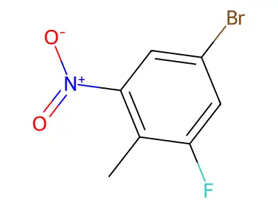 4-Bromo-2-fluoro-6-nitrotoluene structure