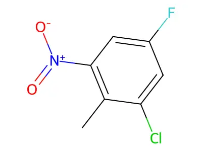 2-Chloro-4-fluoro-6-nitrotoluene structure
