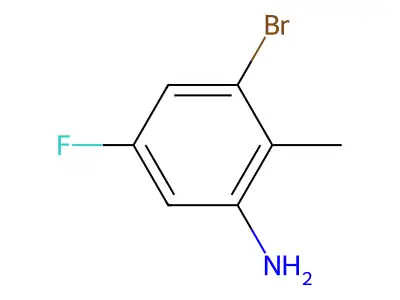 3-Bromo-5-fluoro-2-methylaniline structure
