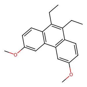 9,10-Diethyl-3,6-dimethoxyphenanthrene structure