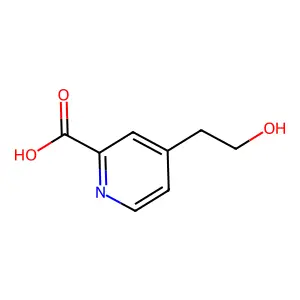 4-(2-羟基乙基)吡啶-2-甲酸 structure