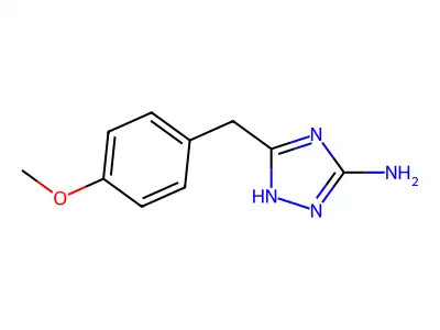 5-(4-methoxybenzyl)-1H-1,2,4-triazol-3-amine structure