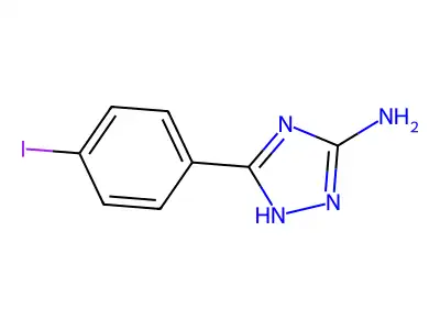 5-Amino-3-(4-iodophenyl)-1H-1,2,4-triazole structure