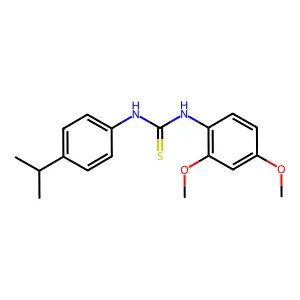 1-(2,4-Dimethoxyphenyl)-3-(4-propan-2-ylphenyl)thiourea structure