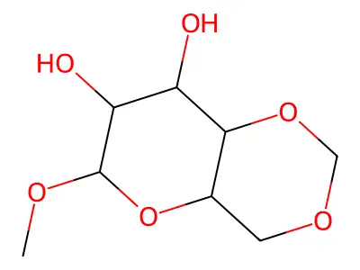4-Methoxy-5,8,10-trioxabicyclo[4.4.0]decane-2,3-diol structure