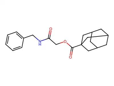 2-(Benzylamino)-2-oxoethyl 1-adamantanecarboxylate structure