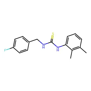 1-(2,3-Dimethylphenyl)-3-(4-fluorobenzyl)thiourea structure