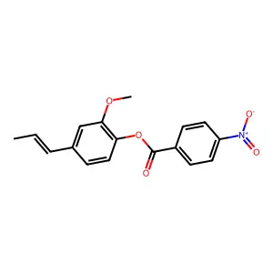 2-Methoxy-4-(prop-1-en-1-yl)phenyl 4-nitrobenzoate structure
