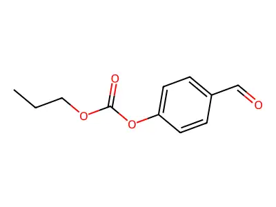 Carbonic acid, 4-formylphenyl propyl ester structure