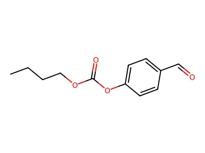 Carbonic acid, butyl 4-formylphenyl ester structure