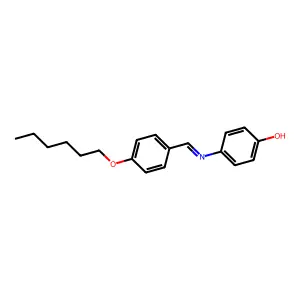 p-Hexyloxybenzylidene p-aminophenol structure
