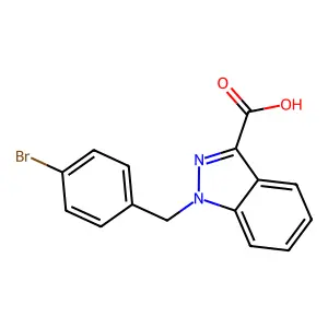 1-(对溴苄基)-1H-吲唑-3-甲酸 structure