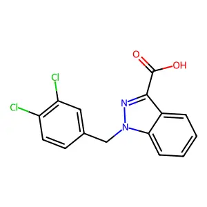 1-(3,4-二氯苄基)-1H-吲唑-3-甲酸 structure