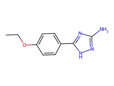 5-(4-ethoxyphenyl)-1H-1,2,4-triazol-3-amine structure