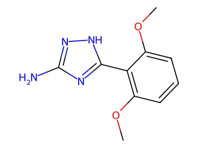 5-Amino-3-(2,6-dimethoxyphenyl)-1H-1,2,4-triazole structure