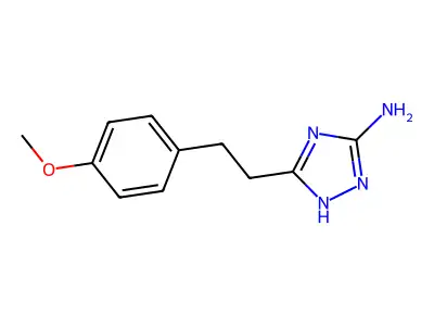 5-[2-(4-methoxyphenyl)ethyl]-1H-1,2,4-triazol-3-amine structure