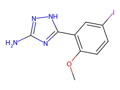 5-Amino-3-(5-iodo-2-methoxyphenyl)-1H-1,2,4-triazole structure