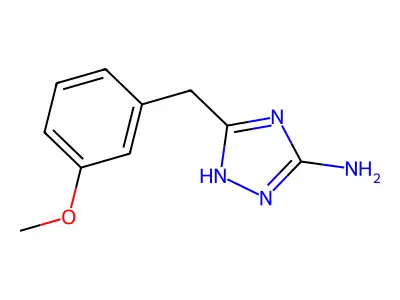 5-[(3-methoxyphenyl)methyl]-1H-1,2,4-triazol-3-amine structure