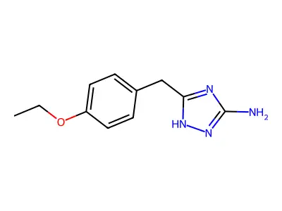 5-(4-ethoxybenzyl)-1H-1,2,4-triazol-3-amine structure