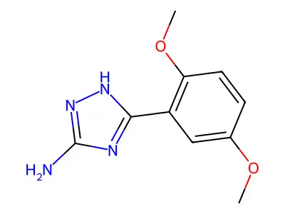 5-(2,5-dimethoxyphenyl)-4H-1,2,4-triazol-3-amine structure