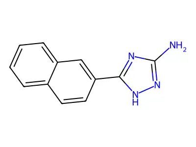 3-(naphthalen-2-yl)-1H-1,2,4-triazol-5-amine structure