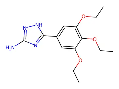 5-(3,4,5-Triethoxyphenyl)-4H-1,2,4-triazol-3-amine structure