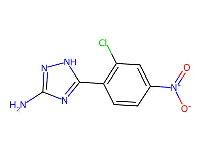 5-Amino-3-(2-chloro-4-nitrophenyl)-1H-1,2,4-triazole structure